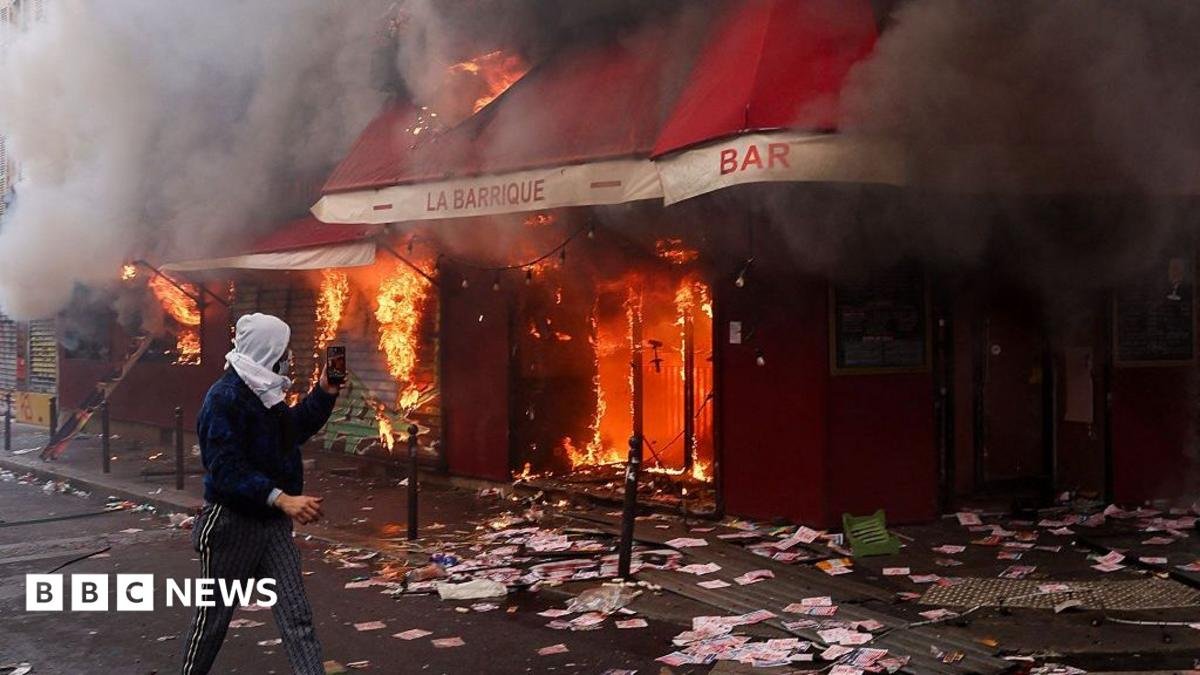 Violent clashes, looting and buildings ablaze in France as over 1,200 arrested after protests Violent clashes, looting and buildings ablaze in France as over 1,200 arrested after protests
