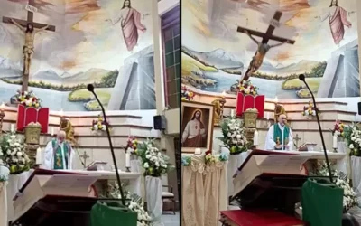 Shock Video: Crucifix Falls On Priest Killing Him Amid Livestreamed Sermon On Preciousness of Life Shock Video: Crucifix Falls On Priest Killing Him Amid Livestreamed Sermon On Preciousness of Life