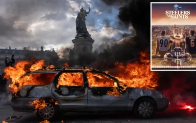 NFL Teams Head to Paris as Fiery Riots Rock France NFL Teams Head to Paris as Fiery Riots Rock France