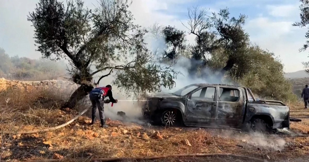 Israeli settlers burn olive trees, injure journalist in West Bank attack Israeli settlers burn olive trees, injure journalist in West Bank attack